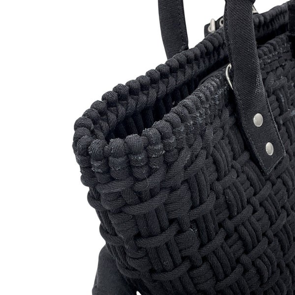 バレンシアガ ハンドバッグ ビストロ バスケットバッグXS キャンバス 671342 BALENCIAGA 2way 黒