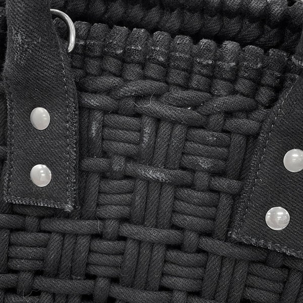 バレンシアガ ハンドバッグ ビストロ バスケットバッグXS キャンバス 671342 BALENCIAGA 2way 黒