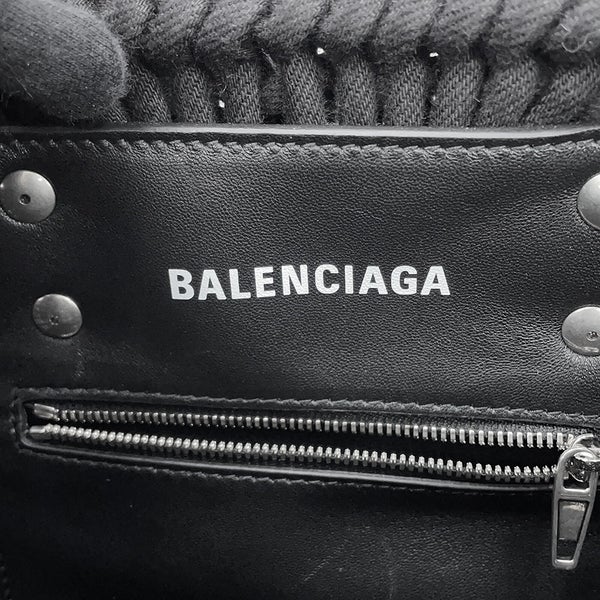 バレンシアガ ハンドバッグ ビストロ バスケットバッグXS キャンバス 671342 BALENCIAGA 2way 黒
