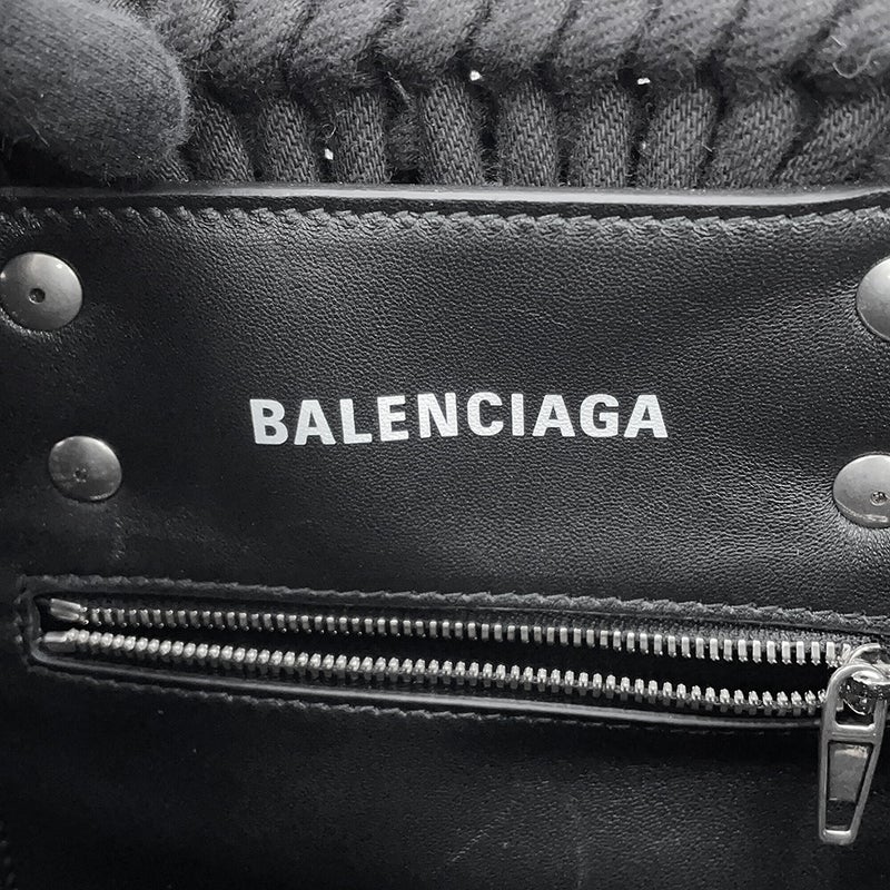 バレンシアガ ハンドバッグ ビストロ バスケットバッグXS キャンバス 671342 BALENCIAGA 2way 黒