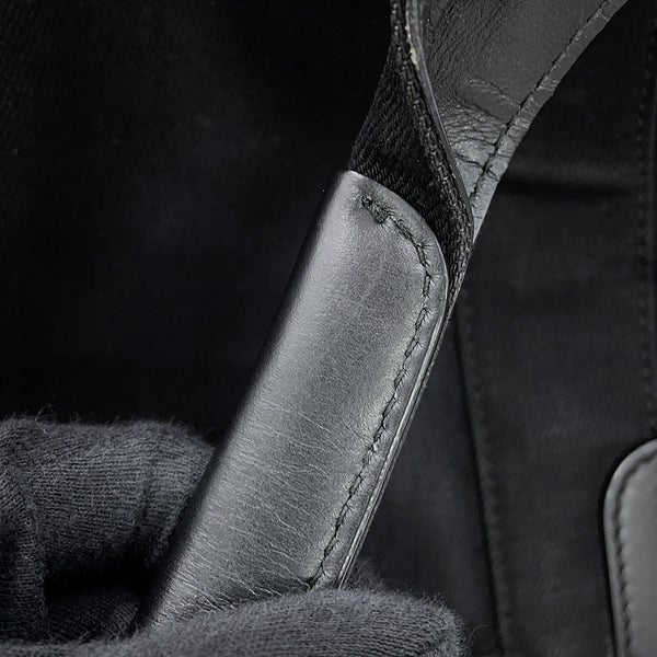 バレンシアガ トートバッグ ネイビーカバ S ポーチ付 339933 BALENCIAGA 黒