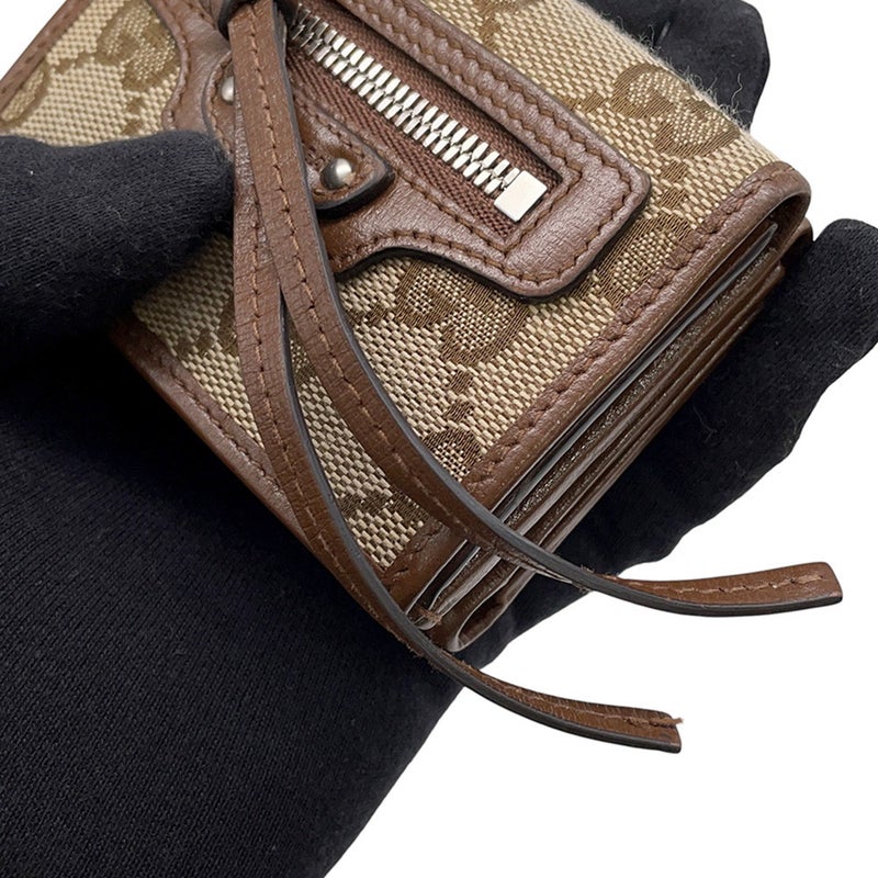 グッチ 三つ折り財布 ザ ハッカープロジェクト BALENCIAGA コラボ キャンバス レザー 681708 GUCCI 財布