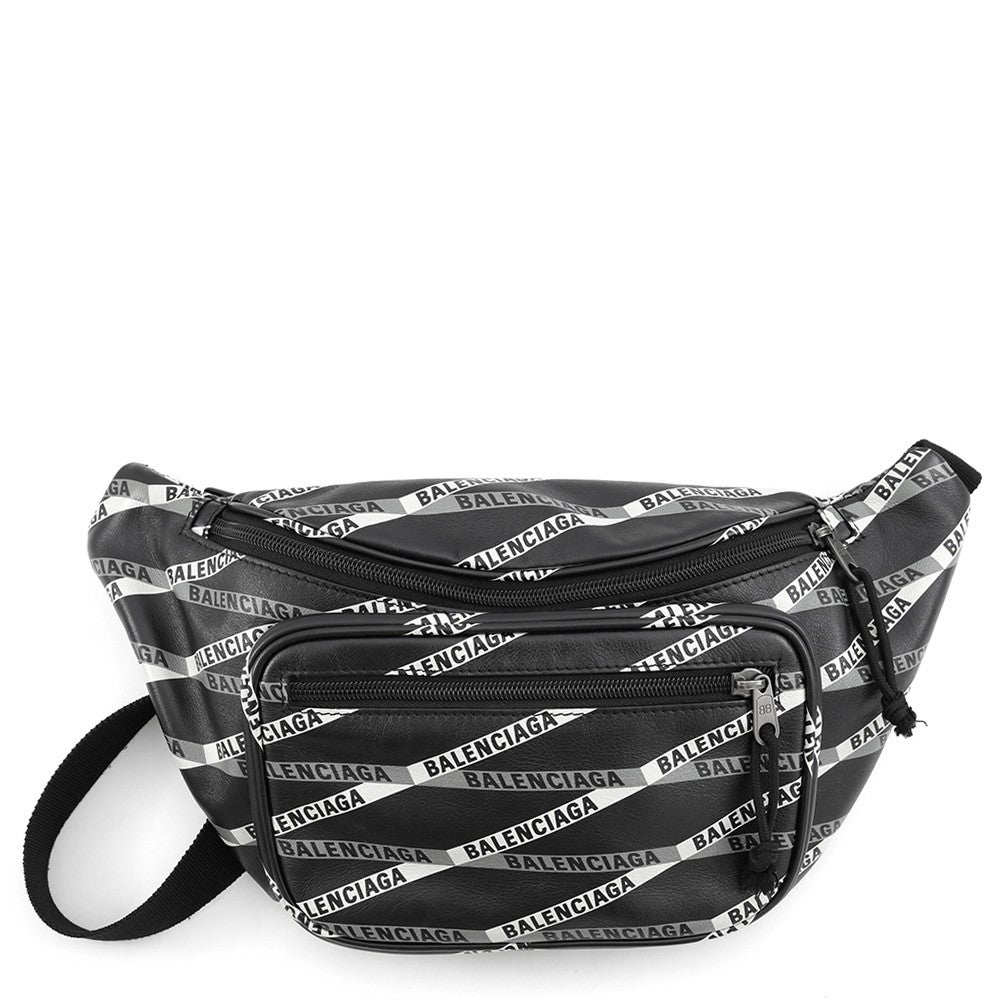 バレンシアガ ボディバッグ エクスプローラー ウエストバッグ レザー 529550 BALENCIAGA 黒 バレンシアガ ボディバッグ エクスプローラー ウエストバッグ レザー