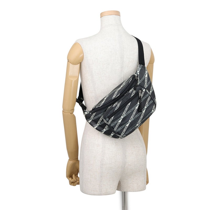 バレンシアガ ボディバッグ エクスプローラー ウエストバッグ レザー 529550 BALENCIAGA 黒