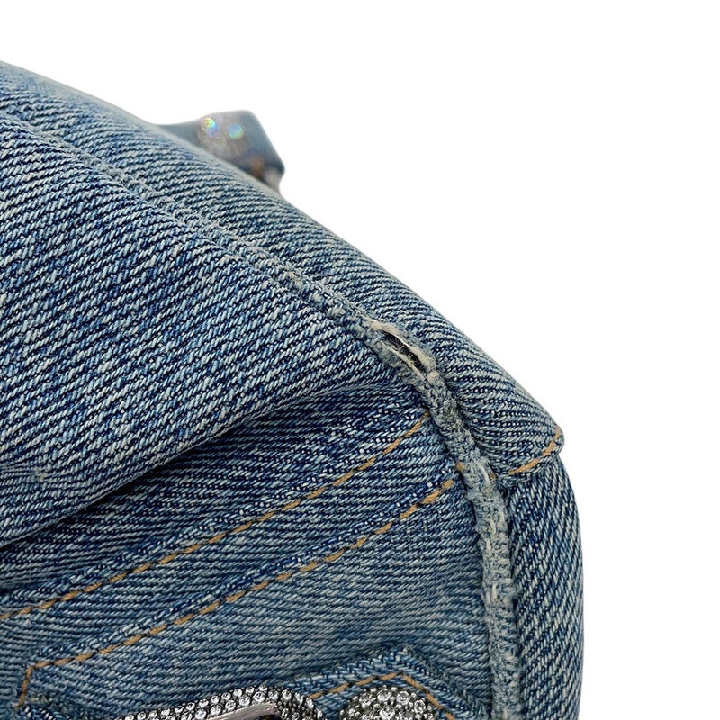 バレンシアガ ショルダーバッグ ル・カゴールXS ダメージ加工デニム 671309 BALENCIAGA
