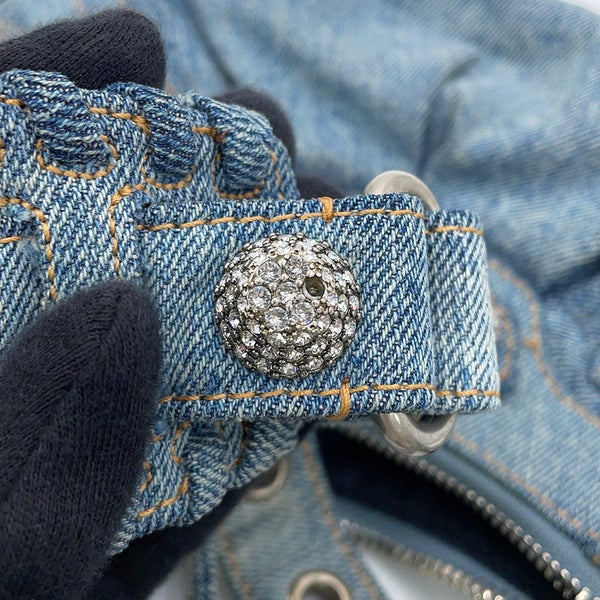 バレンシアガ ショルダーバッグ ル・カゴールXS ダメージ加工デニム 671309 BALENCIAGA