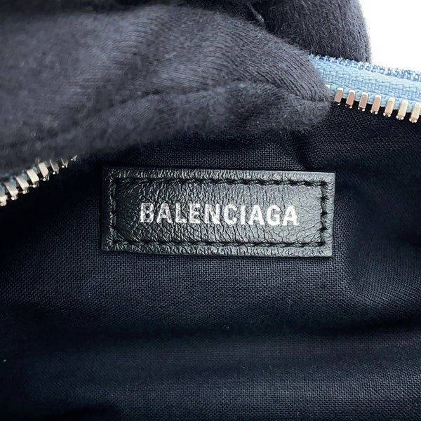 バレンシアガ ショルダーバッグ ル・カゴールXS ダメージ加工デニム 671309 BALENCIAGA