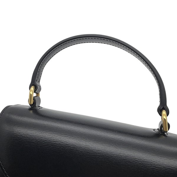 セリーヌ ハンドバッグ トリオンフ ミニ ブザス クレア カーフレザー 10L063 CELINE ミニバッグ 2wayショルダー 黒