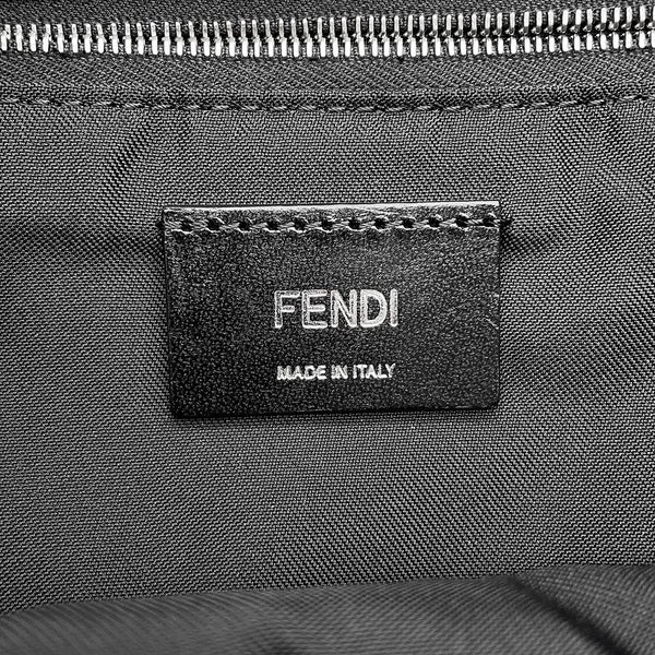 フェンディ リュック ドローストリング FFジャカード/レザー 7VZ056 FENDI バッグパック 黒