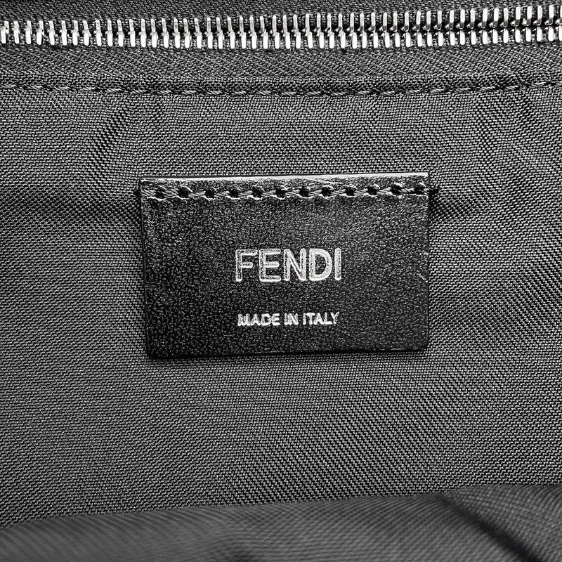フェンディ リュック ドローストリング FFジャカード/レザー 7VZ056 FENDI バッグパック 黒