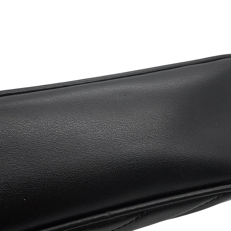 グッチ チェーンショルダーバッグ ミニ GGマーモント レザー 448065 GUCCI カメラバッグ 黒