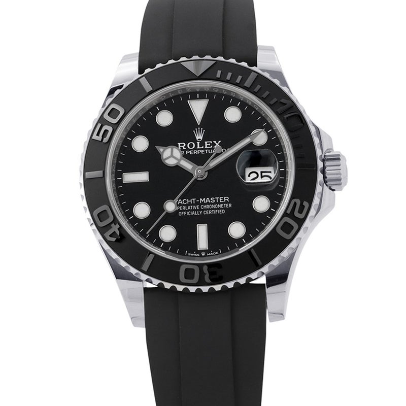 ロレックス ヨットマスター42 K18WGホワイトゴールド 226659 ROLEX 腕時計 黒文字盤