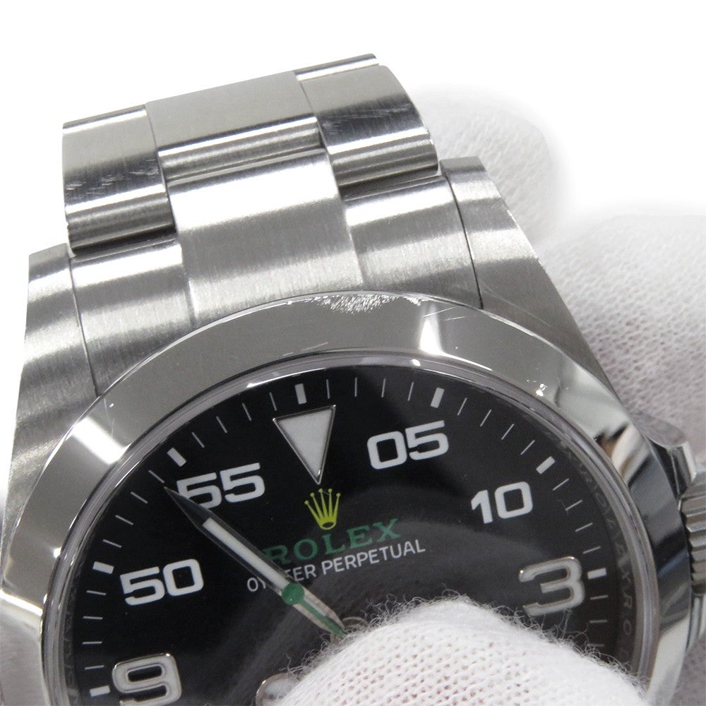 ロレックス エアキング ランダムシリアル ルーレット 126900 ROLEX 腕時計 黒文字盤 ロレックス エアキング ランダムシリアル ルーレット 126900 ROLEX