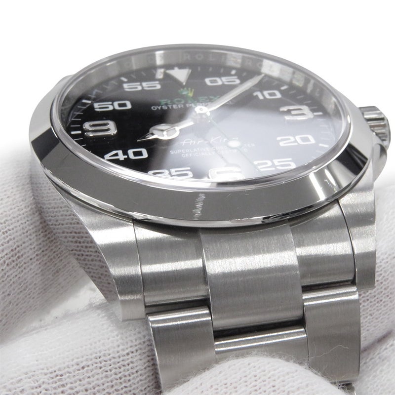 ロレックス エアキング ランダムシリアル ルーレット 126900 ROLEX 腕時計 黒文字盤