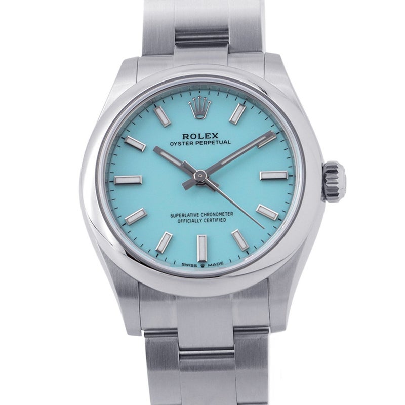 ロレックス オイスターパーペチュアル31 ランダムシリアル ルーレット 277200 ROLEX 腕時計 ターコイズブルー文字盤