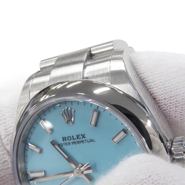 ロレックス オイスターパーペチュアル31 ランダムシリアル ルーレット 277200 ROLEX 腕時計 ターコイズブルー文字盤