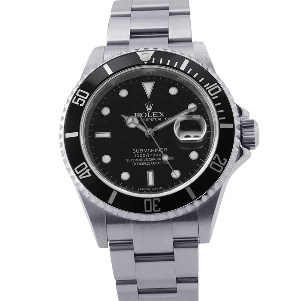 ROLEX ロレックス ウォッチ サブマリーナ トリチノバ 時計 16610 腕時計_x000D_
 ステンレス ブラック 自動巻き ボーイズ【中古】432 ロレックス サブマリーナ デイト V番 16610 ROLEX 腕時計 黒文字盤