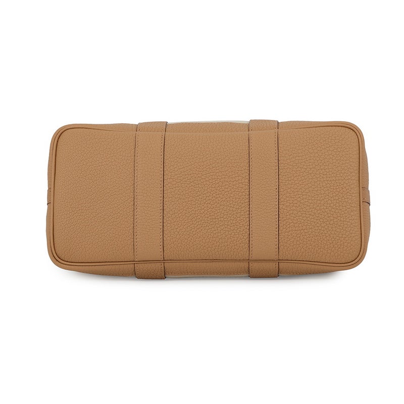 エルメス トートバッグ ガーデンパーティTPM べトン/ビスキュイ/シルバー金具 ネゴンダ/トワルミリタリー W刻印 HERMES