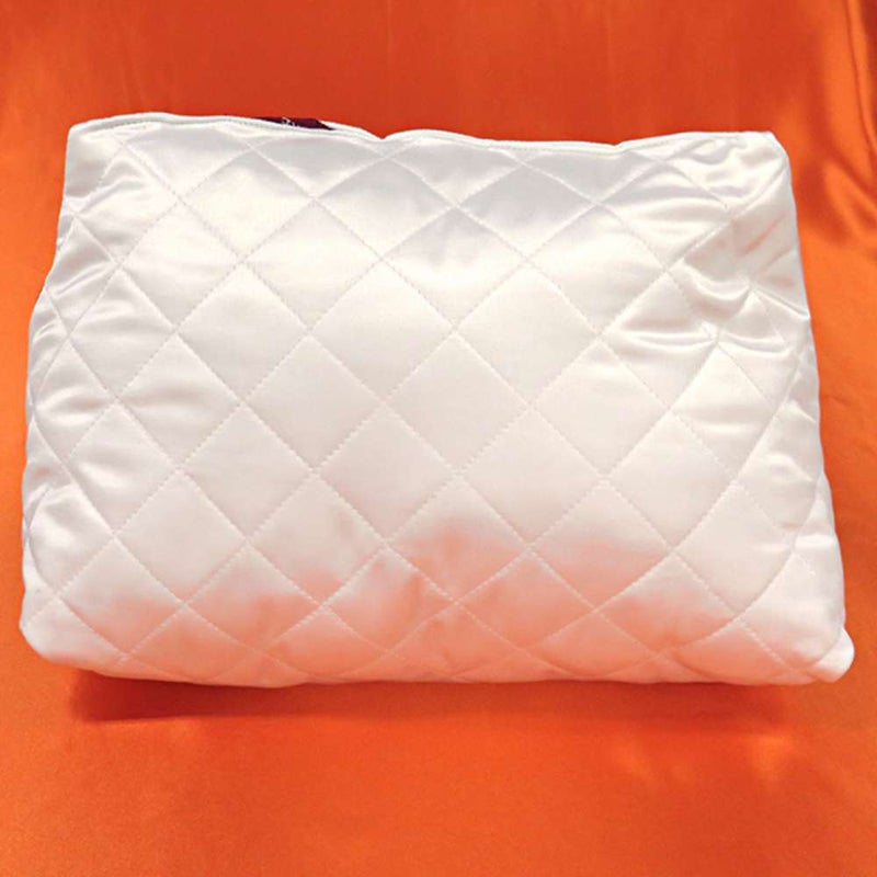 バッグクッション バーキン35 専用 まくら サテン ホワイト 型崩れ防止 保管用 ボリード35 バーキン40 新品 保存袋付き プレゼント
