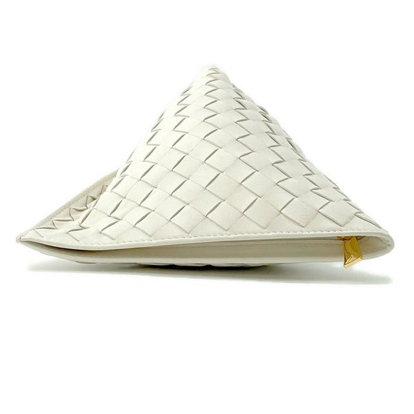 ボッテガヴェネタ ハンドバッグ イントレチャート ツイスト レザー BOTTEGA VENETA バッグ 白