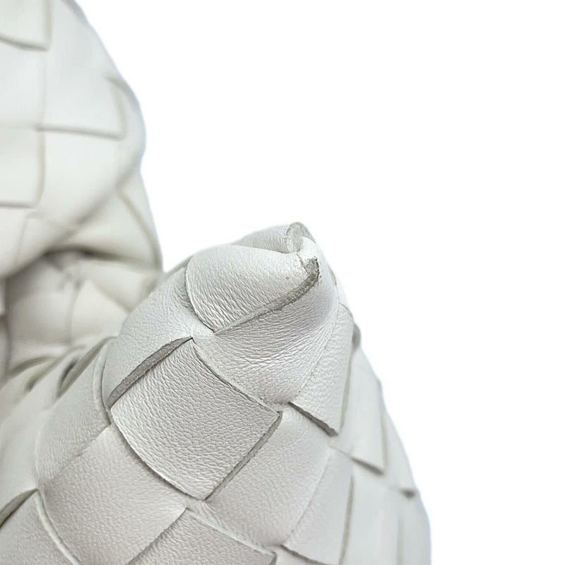 ボッテガヴェネタ ハンドバッグ イントレチャート ツイスト レザー BOTTEGA VENETA バッグ 白