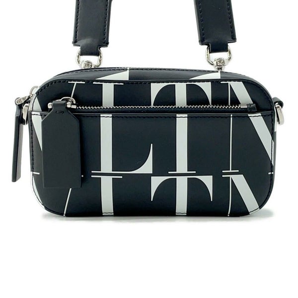 ヴァレンティノ・ガラヴァーニ ショルダーバッグ VLTNロゴ WY2B0954BLH VALENTINO 2wayボディバッグ 黒 白