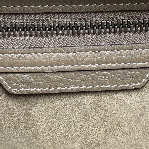 セリーヌ ハンドバッグ ラゲージ マイクロショッパー レザー 189793  CELINE バッグ グレージュ