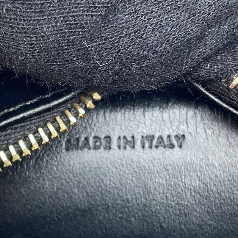 セリーヌ ショルダーバッグ キュイルトリオンフ オーバル レザー 10I70 3DPQ CELINE ポシェット  黒