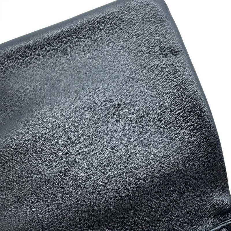 ディオール チェーンショルダーバッグ カロ カナージュ スタッズ レザー Christian Dior 財布 黒