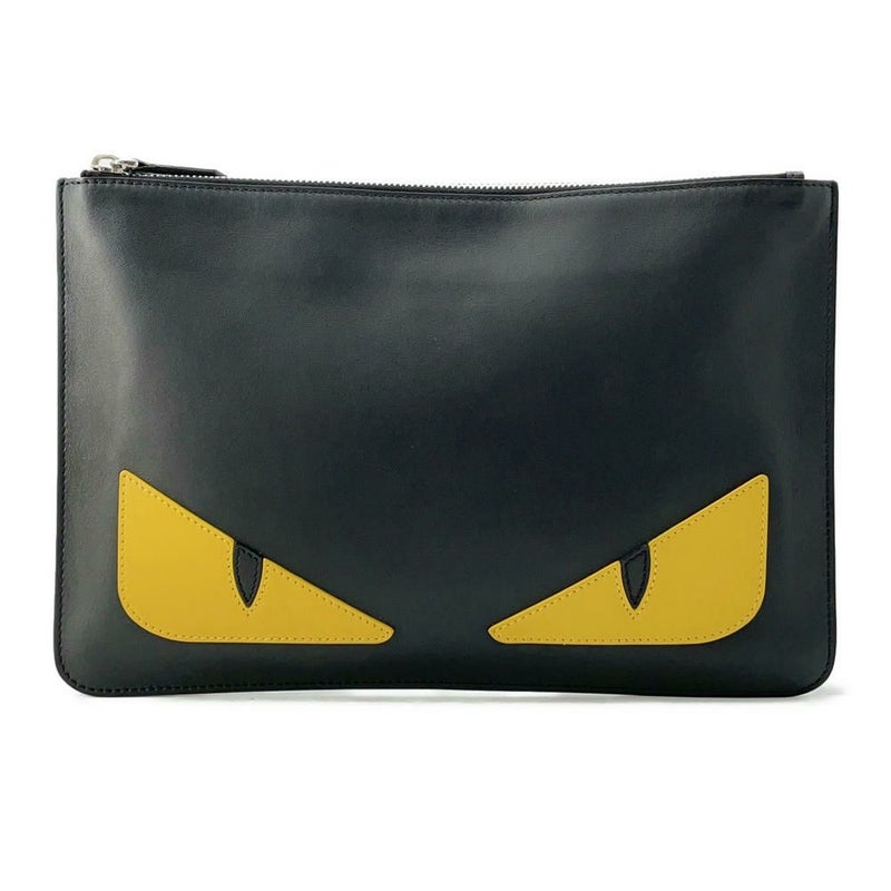 フェンディ クラッチバッグ モンスター バグズ 7N0078 FENDI セカンドバッグ 黒
