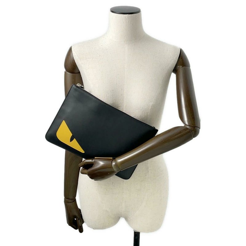 フェンディ クラッチバッグ モンスター バグズ 7N0078 FENDI セカンドバッグ 黒