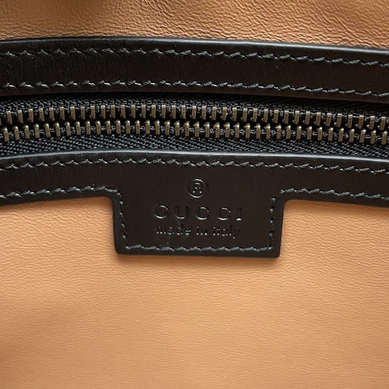 グッチ ショルダーバッグ GGマーモント パイソン 710861 GUCCI 2wayクラッチバッグ 黒