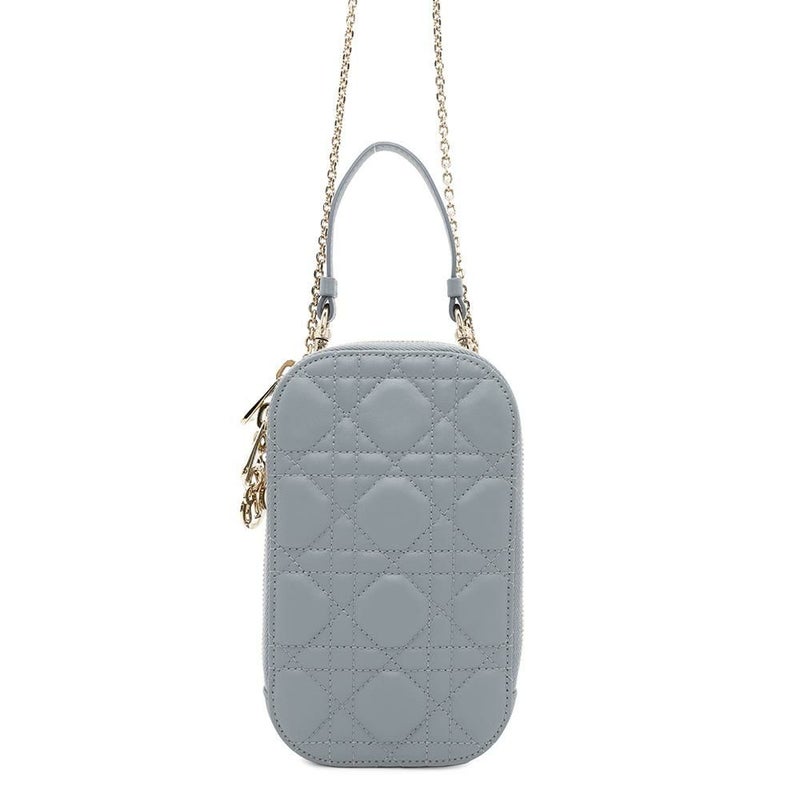 クリスチャン・ディオール スマホケース レディディオール フォンホルダー カナージュ ラムスキン S0872ONMJ Christian Dior