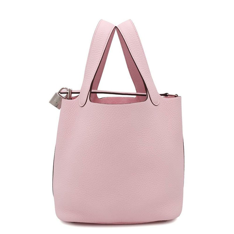 エルメス ハンドバッグ ピコタンロックPM ローズサクラ/シルバー金具 トリヨンクレマンス K刻印 HERMES トートバッグ