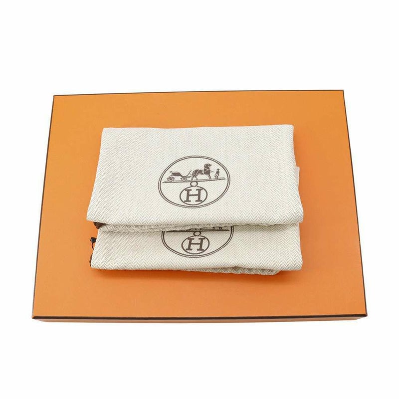 エルメス サンダル エズ30 EZE シェーヴル・ヴェロア コルク レディースサイズ37 HERMES 靴 ウェッジソール Hロゴ