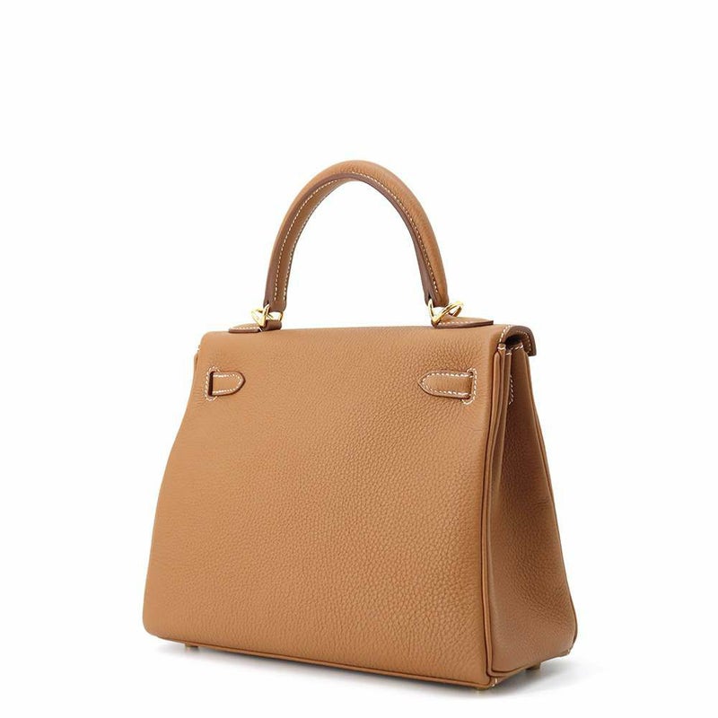 エルメス ハンドバッグ ケリー25 内縫い ゴールド/ゴールド金具 トゴ K刻印 2wayショルダー