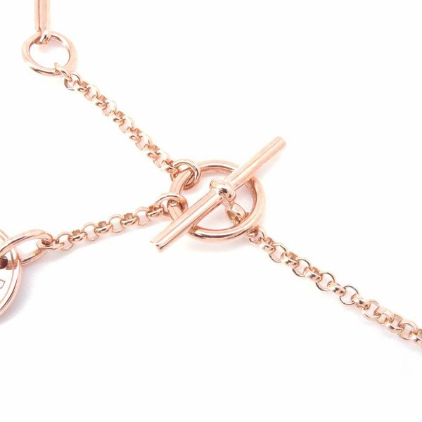 エルメス ブレスレット コリエ ガンバード ダイヤモンド 2P 0.11ct K18PGピンクゴールド サイズSH HERMES ジュエリー