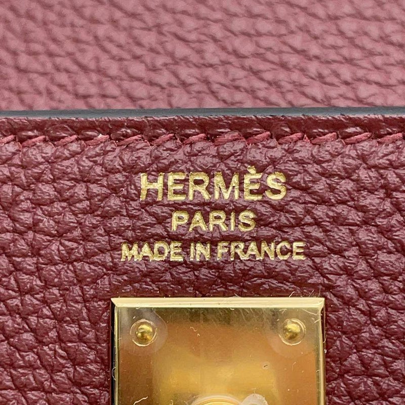エルメス ケリー25 内縫い ルージュアッシュ/ゴールド金具 トゴ B刻印 HERMES 2way