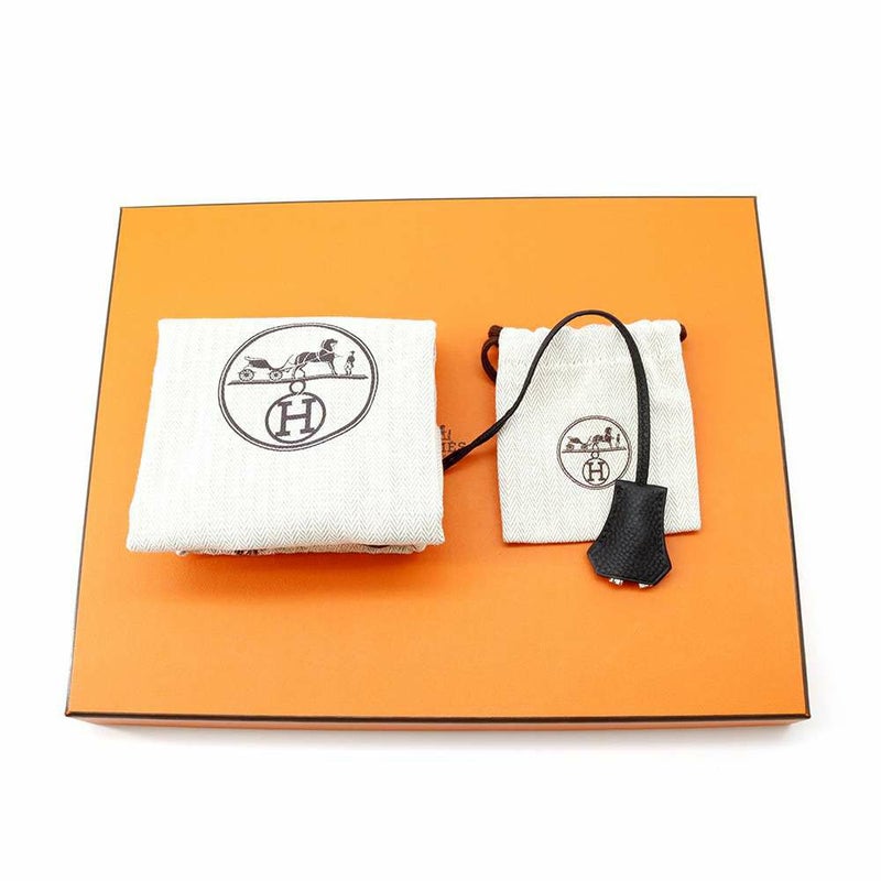 エルメス ショルダーバッグ サック ア デペッシュ21 ブラック/シルバー金具 トゴ U刻印 HERMES 黒