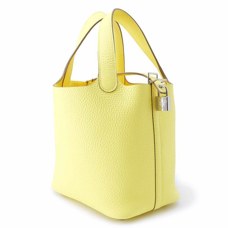 エルメス ハンドバッグ ピコタンロックPM リモンチェッロ/シルバー金具 トリヨンクレマンス B刻印