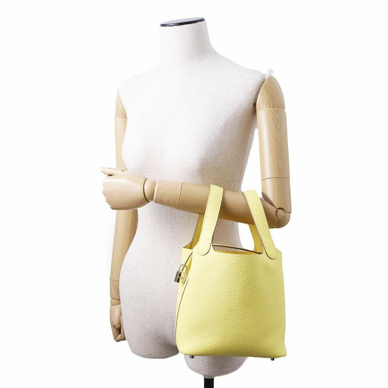 エルメス ハンドバッグ ピコタンロックPM リモンチェッロ/シルバー金具 トリヨンクレマンス B刻印