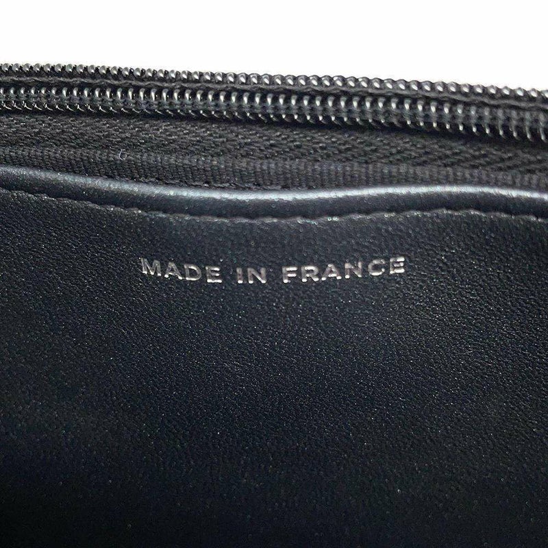 シャネル チェーンウォレット マトラッセ ココマーク ラムスキン AP0250 CHANEL 財布 黒