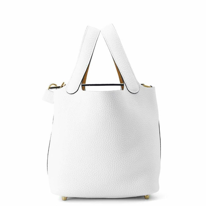 エルメス ピコタンロックPM エクラ ニューホワイト/セサミ/ゴールド金具 トリヨンクレマンス/スイフト K刻印 白