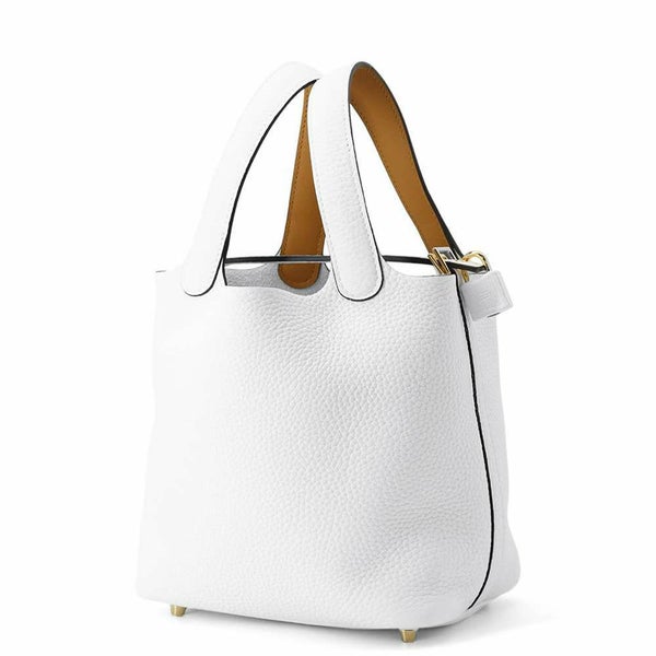 エルメス ピコタンロックPM エクラ ニューホワイト/セサミ/ゴールド金具 トリヨンクレマンス/スイフト K刻印 白