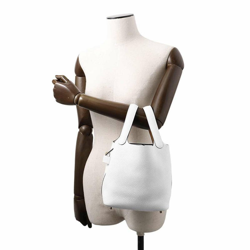 エルメス ピコタンロックPM エクラ ニューホワイト/セサミ/ゴールド金具 トリヨンクレマンス/スイフト K刻印 白