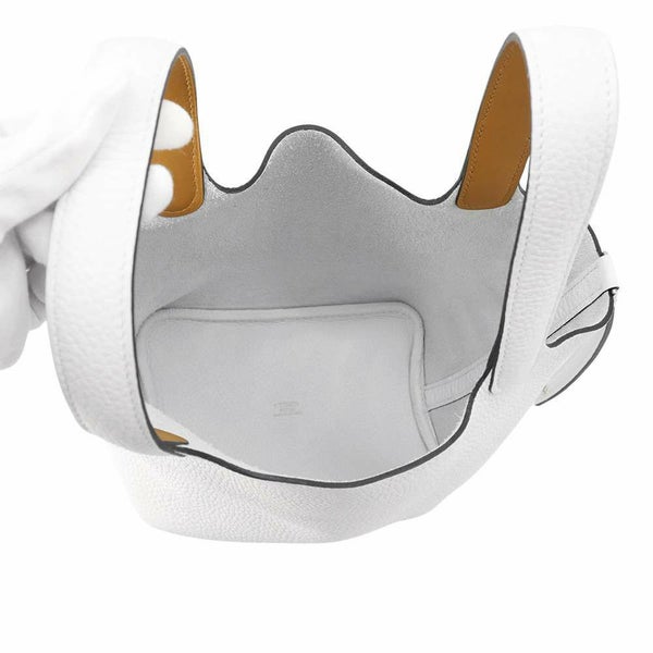 エルメス ピコタンロックPM エクラ ニューホワイト/セサミ/ゴールド金具 トリヨンクレマンス/スイフト K刻印 白