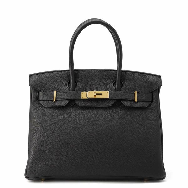 エルメス バーキン30 ブラック/ゴールド金具 トゴ Y刻印 HERMES Birkin ハンドバッグ 黒