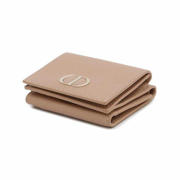 クリスチャン・ディオール 三つ折り財布 30 モンテーニュ ロータスウォレット レザー S2084OBAE  Christian Dior 財布