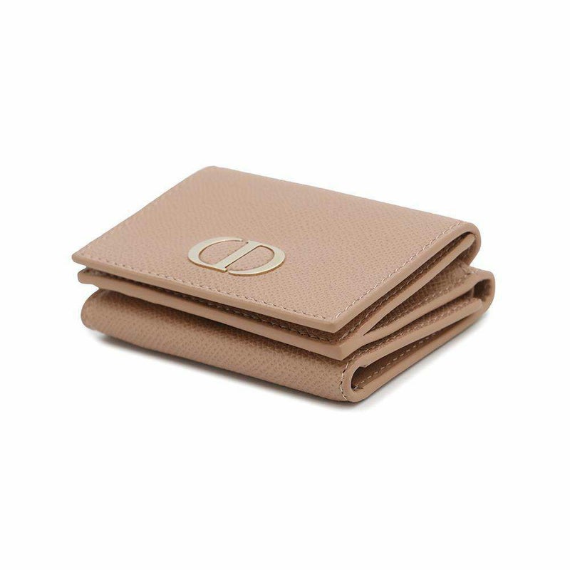 クリスチャン・ディオール 三つ折り財布 30 モンテーニュ ロータスウォレット レザー S2084OBAE  Christian Dior 財布