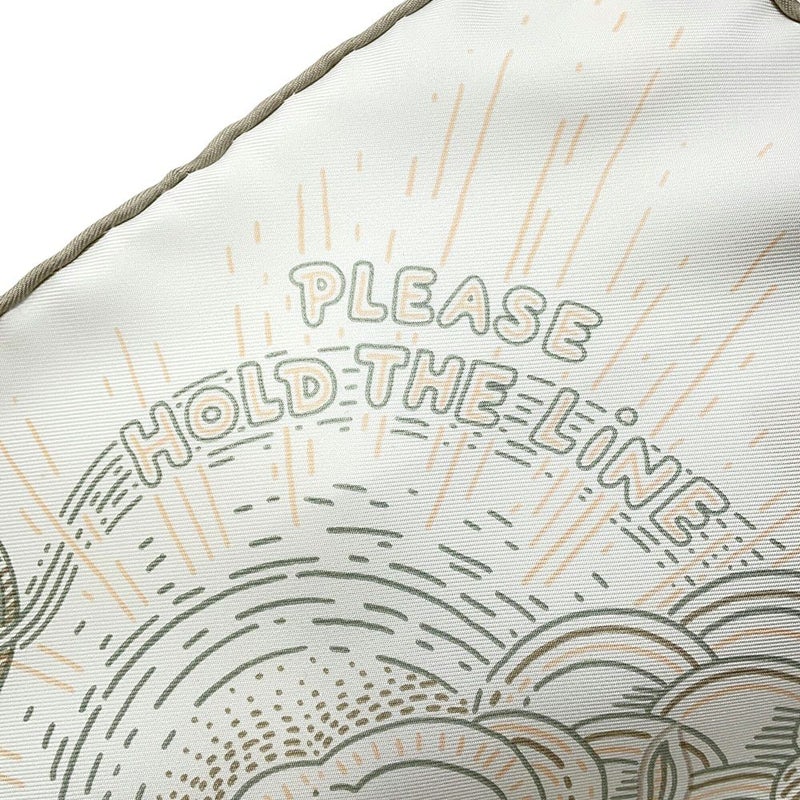 エルメス スカーフ カレ90 プリーズ・ホールド・ザ・ライン Please Hold The Line HERMES シルク 白 2025春夏